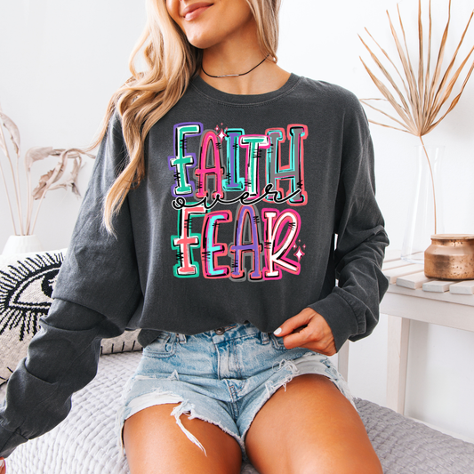 Faith Over Fear DTF Transfer