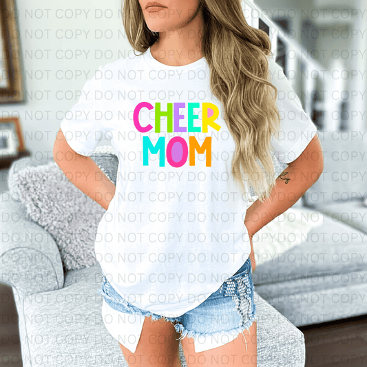 Cheer Mom Neon Letters