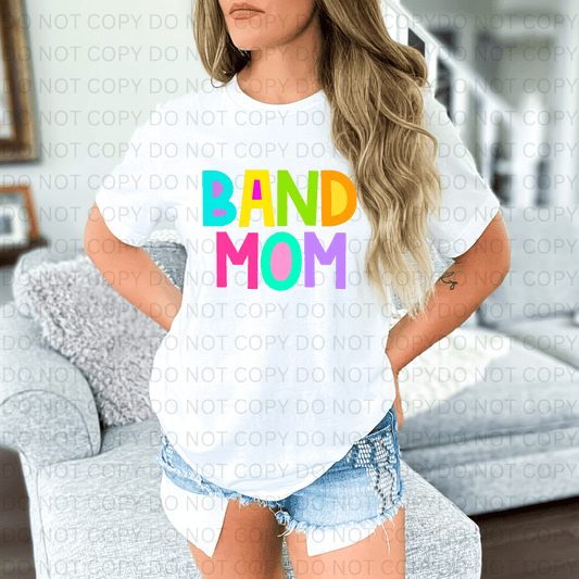 Band Mom Neon Letters