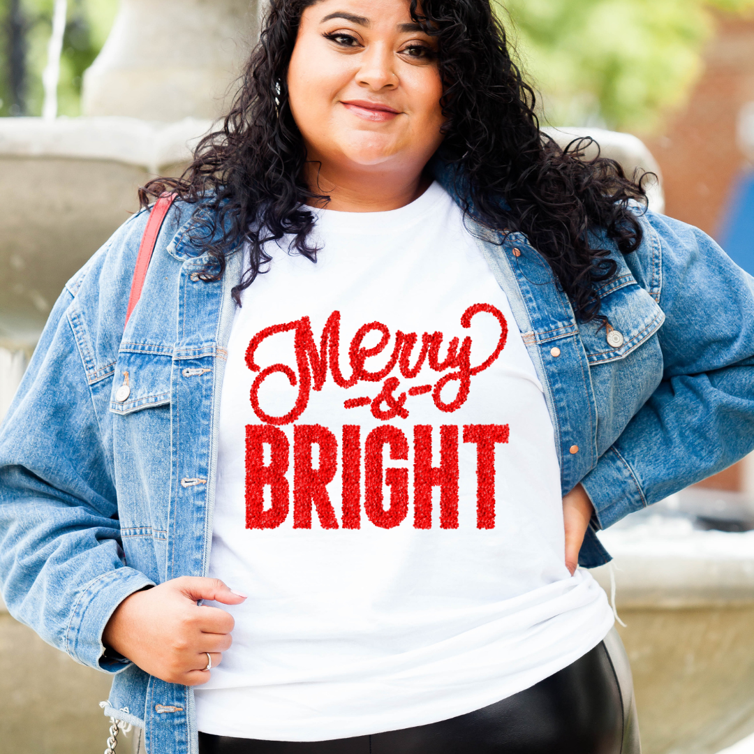 Merry and Bright Red DTF