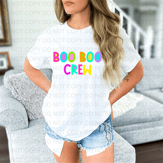 Boo Boo Crew Neon Letters