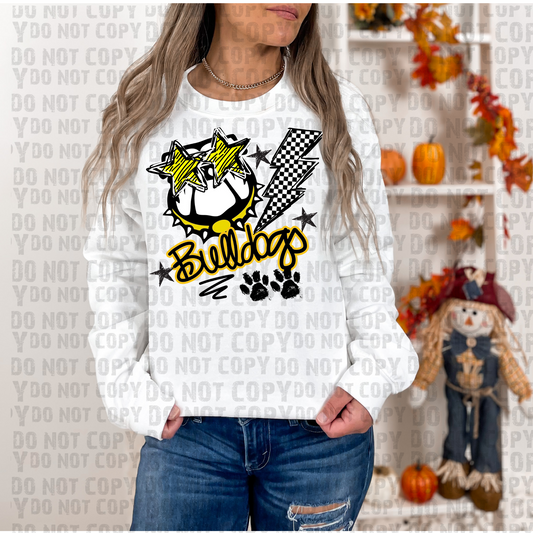 Bulldogs Starry Eyes & Bolt DTF