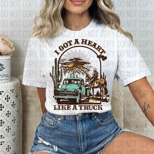 Heart Like A Truck DTF