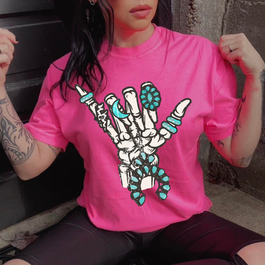 Turquoise Rocker DTF Transfer