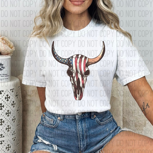 RWB Skull Western DTF