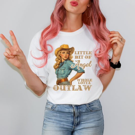 Angel and Outlaw DTF Transfer