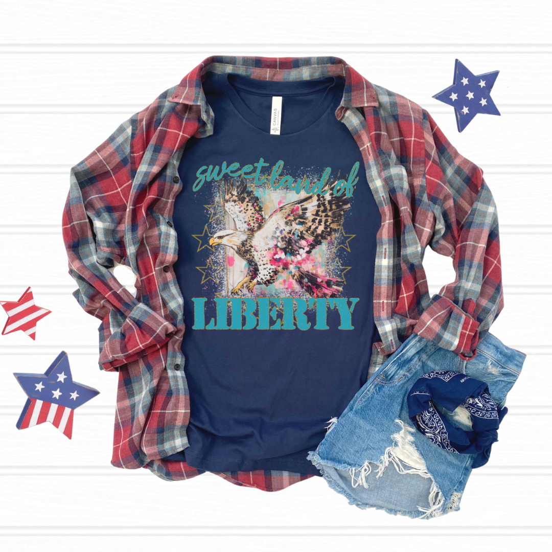 Sweet Land Of Liberty DTF Transfer