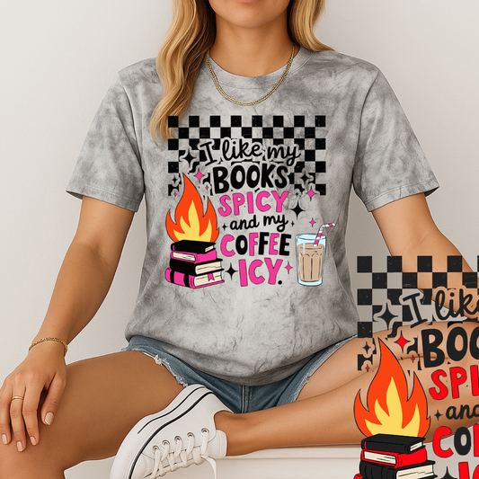 Spicy Books Icy Coffee DTF Transfer