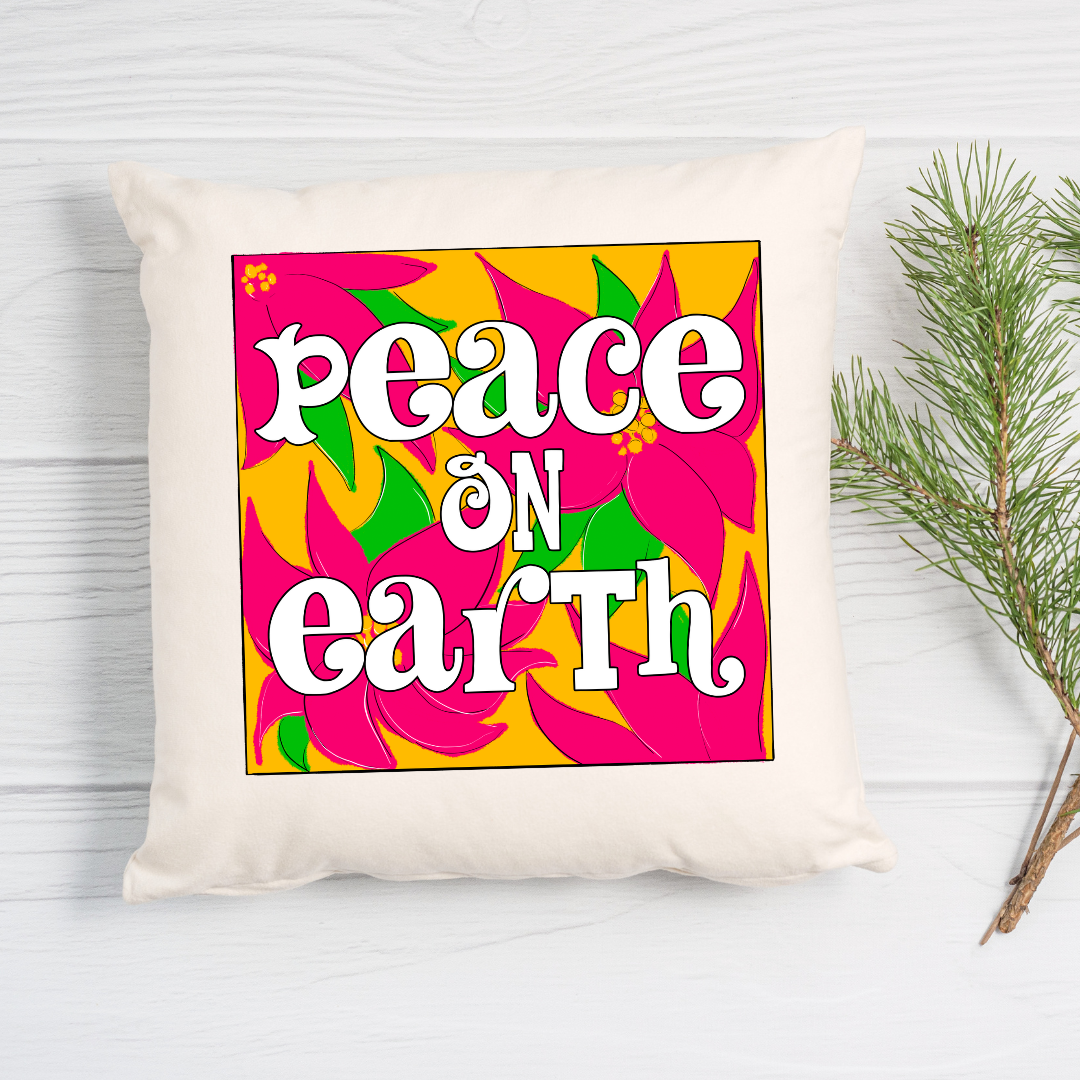 Peace On Earth Pink Box DTF Transfer