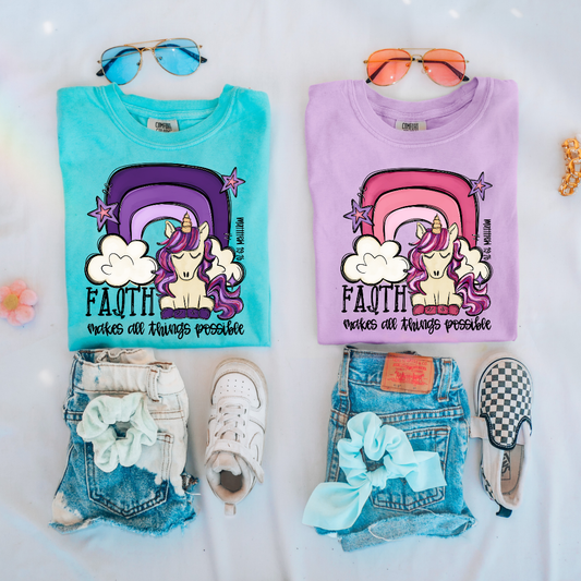 Faith Makes All Things Possible DTF Transfer