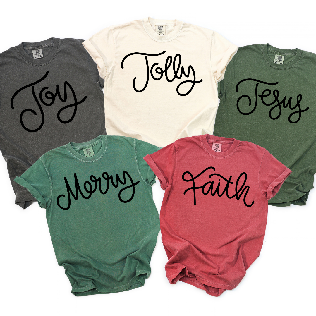 Holiday Lettering DTF Transfer