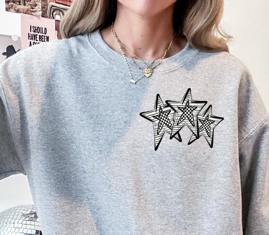 *Custom Mascot Spirit Checkered Front Back DTF Transfer