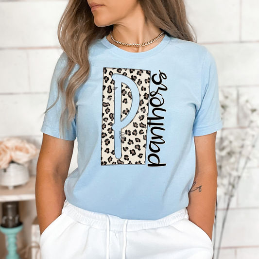 Panthers Leopard Letter DTF