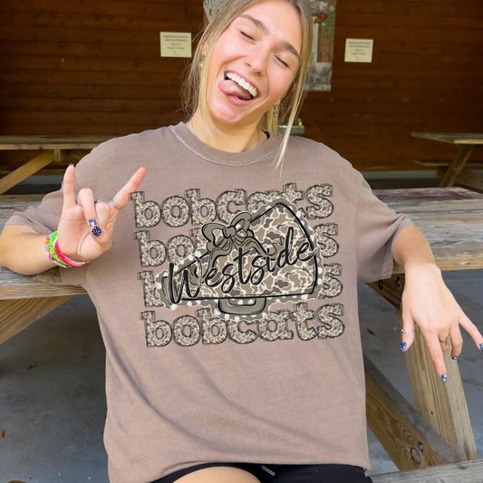 *Custom Stacked Camo + Megaphone DTF Transfer