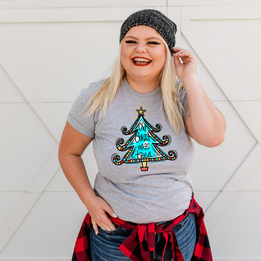 Blue Oh Christmas Tree DTF