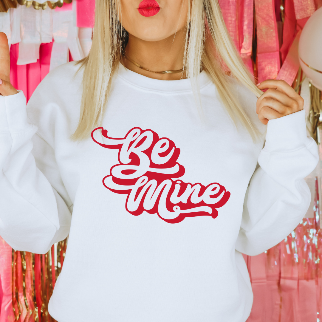 Be Mine Red Script DTF