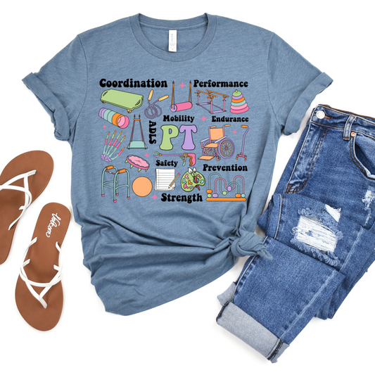 Physical Therapy Collage DTF Transfer