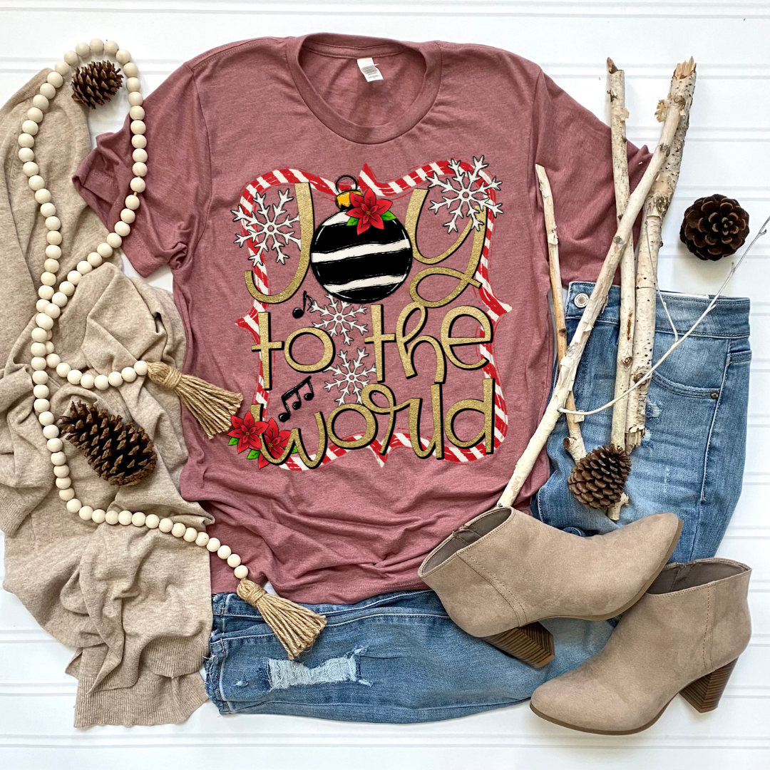 Joy to The World DTF Transfer