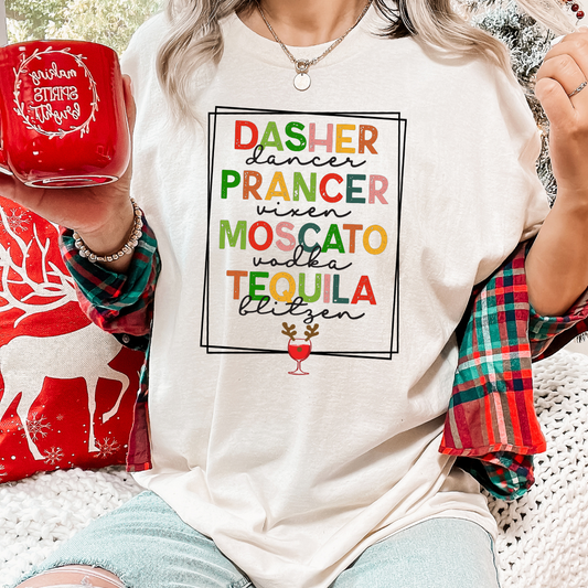 Dasher Prancer Moscato DTF