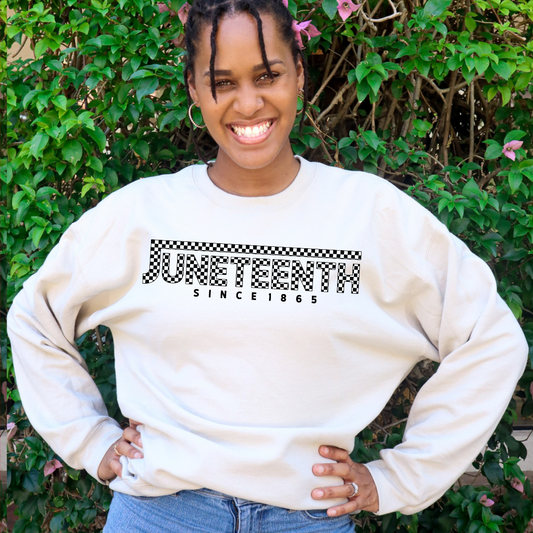 Checkered Juneteenth DTF Transfer