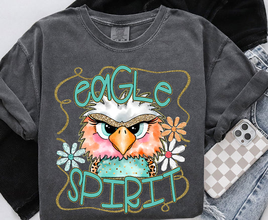 Teal and Gold Funky Mascots DTF Transfer