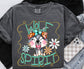 Teal and Gold Funky Mascots DTF Transfer