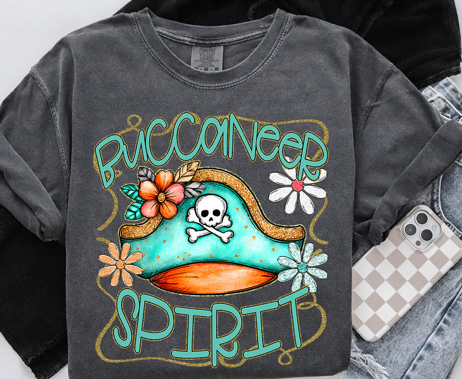 Teal and Gold Funky Mascots DTF Transfer