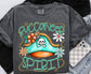 Teal and Gold Funky Mascots DTF Transfer