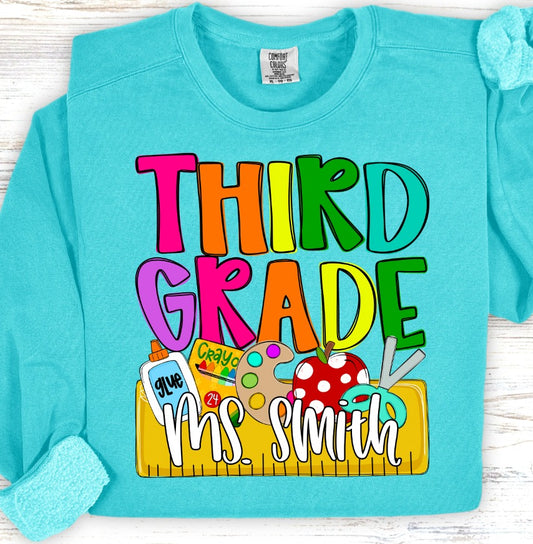 *Back To School Name Plates DTF Transfer