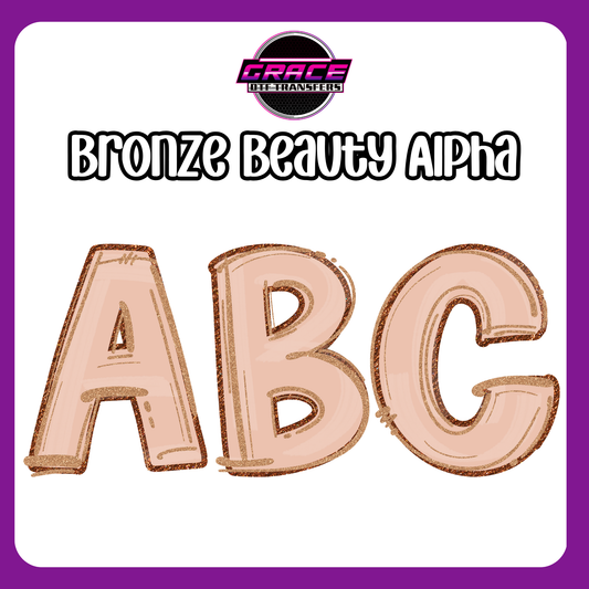 Bronze Beauty Alpha DTF Transfer