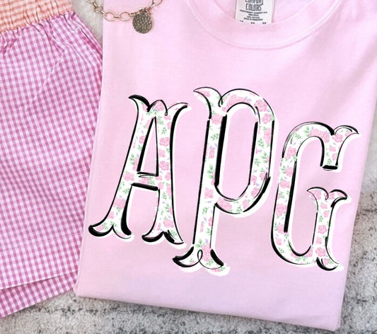 Debutante Monogram DTF Transfer