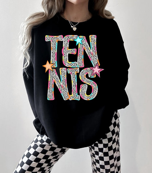 Bright Dottie Tennis DTF Transfer