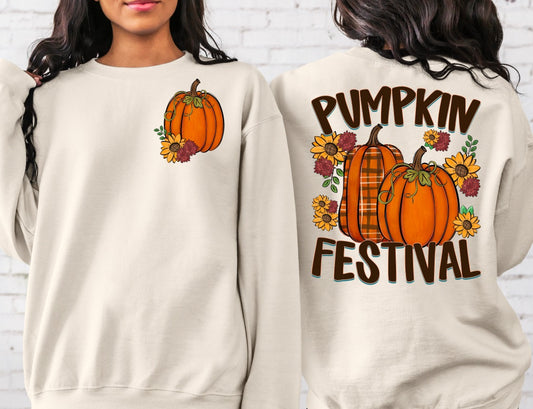 Fall Festival Front Back DTF Transfer