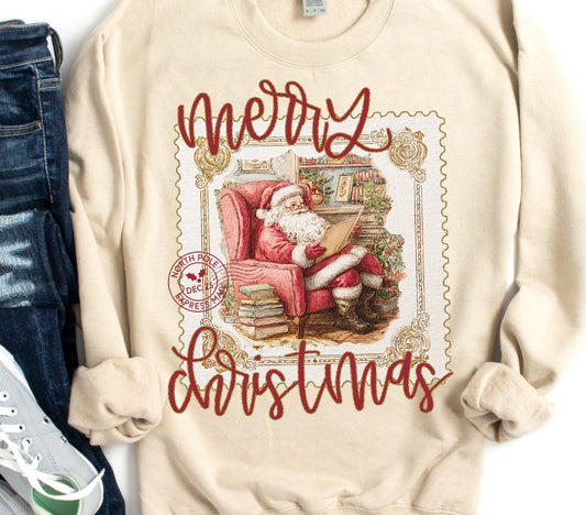 Christmas Vintage Stamp DTF Transfer