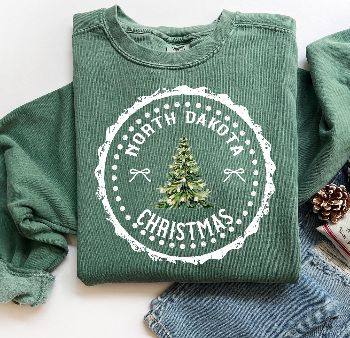 Christmas State Stamp DTF Transfer