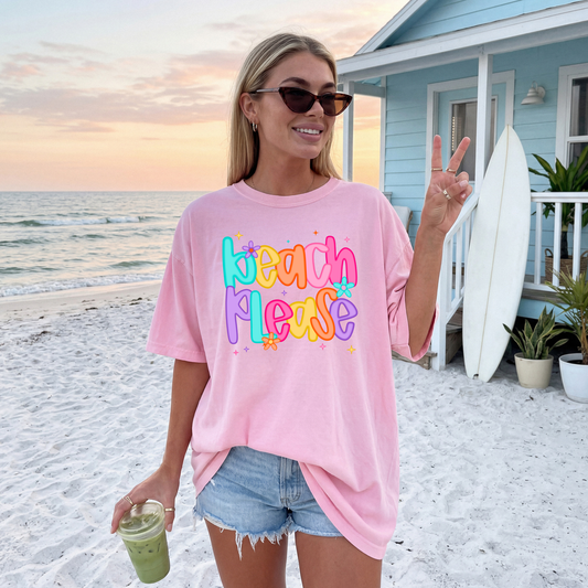 Beach Please DTF Transfer