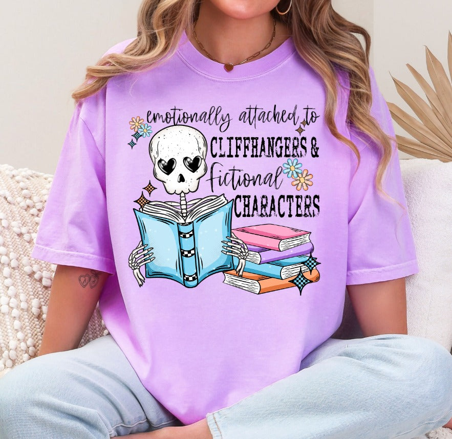 Attached to Cliff Hangers and Fictional Characters DTF Transfer