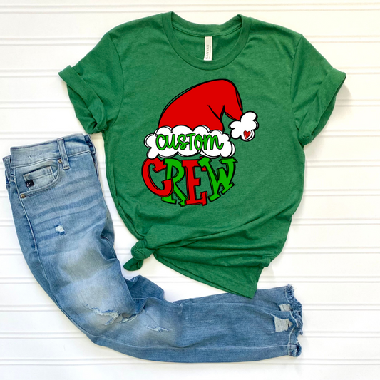 Custom Crew Santa Hat DTF Transfer