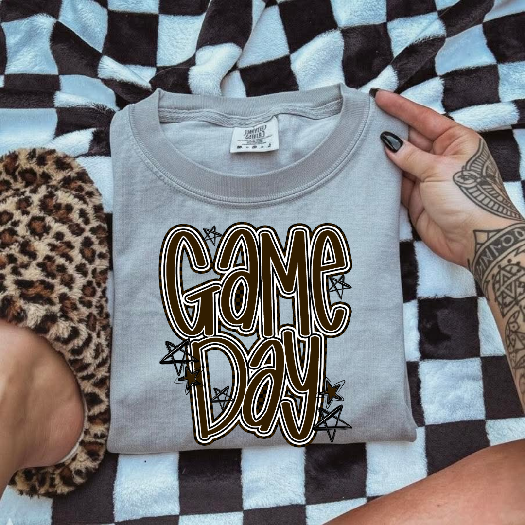 Game Day Word Art Custom DTF Transfer