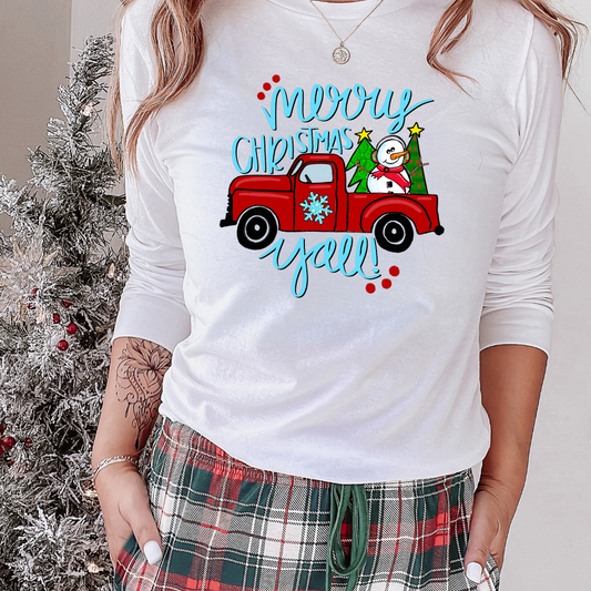 Merry Christmas Ya'll Truck DTF