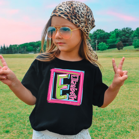 *Custom Name Cheery Doodle Frames DTF Transfer