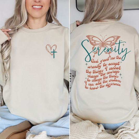 Serenity Prayer Front/Back DTF