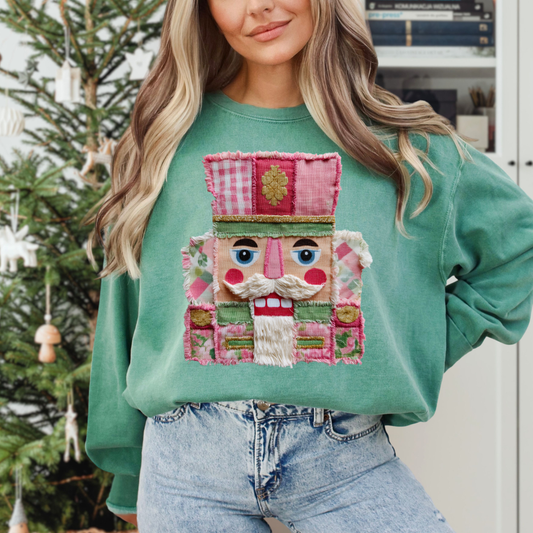 Quilted Nutcracker DTF Transfer