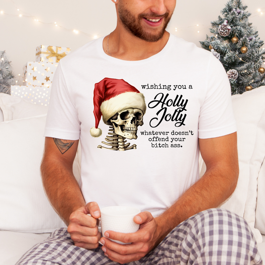 Offensive Holly Jolly DTF Transfer