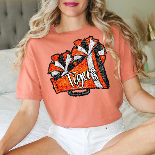 Sequin Cheer Pom DTF Transfer