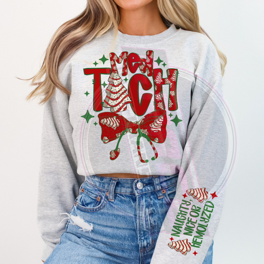 Med Tech/Nurse Xmas Cakes & Sleeve DTF Transfer