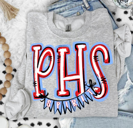 School Initials Pennant Flag DTF Transfer