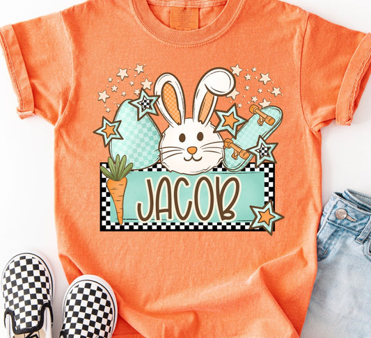 Boys Easter Name Frame DTF Transfer