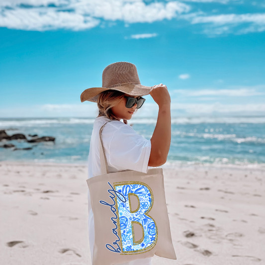 *Blue Sea Custom Letter Alpha DTF Transfer