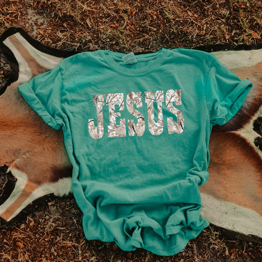 Camo Jesus DTF Transfer